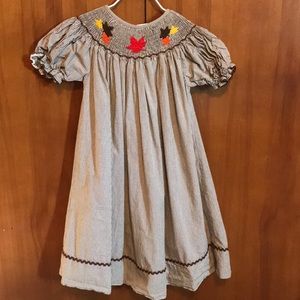 Girls smocked dress